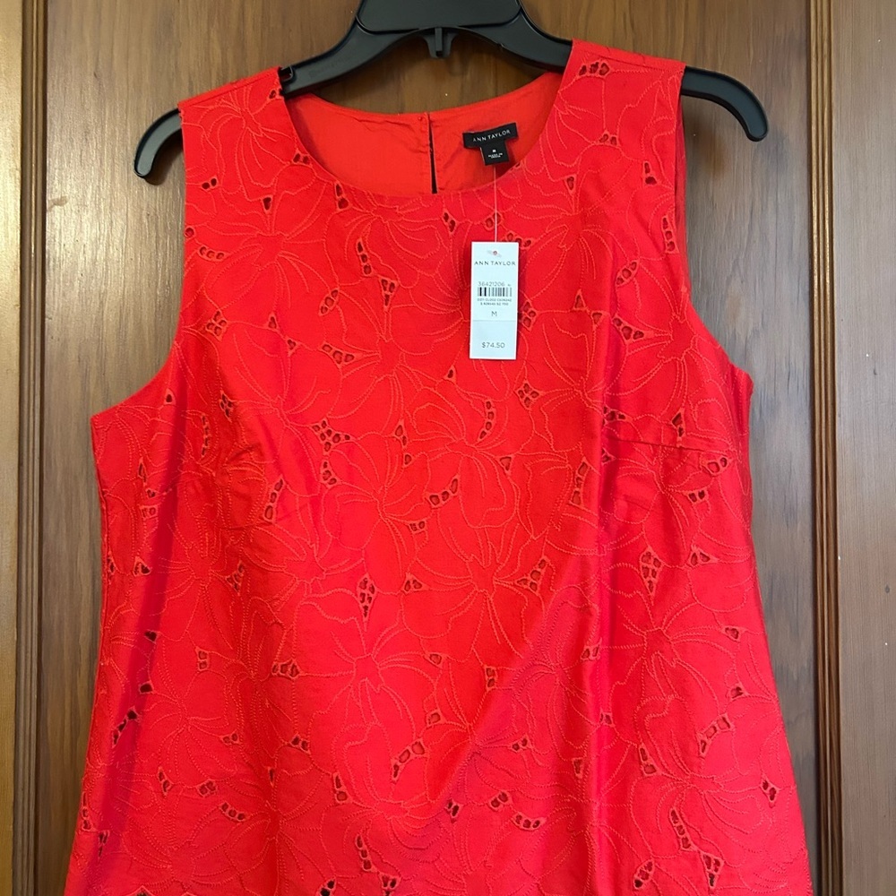 Talbots Red Sleeveless Women's Top